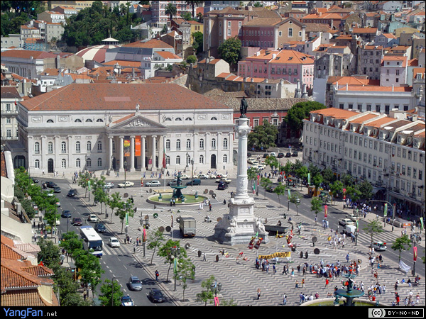 Rossio广场鸟瞅图