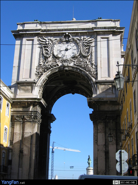 奥古斯塔路拱门(Arco da Rua Augusta)背面