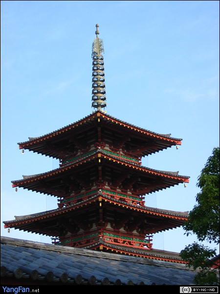 四天王寺(Shitennoji Temple)·五重塔(Five Story Pagoda)