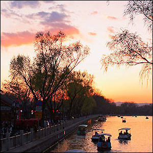 夕阳·北京