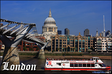 千禧桥与圣保罗大教堂